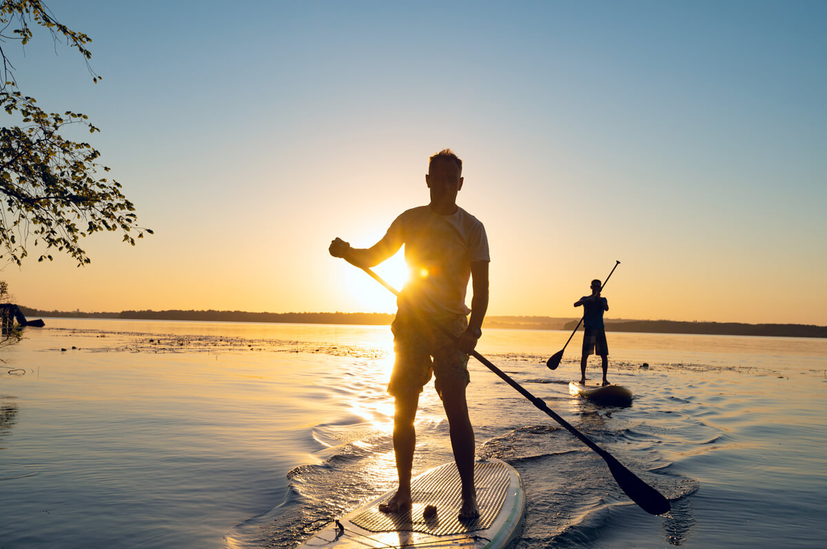 Relieve stress with stand up paddle boarding