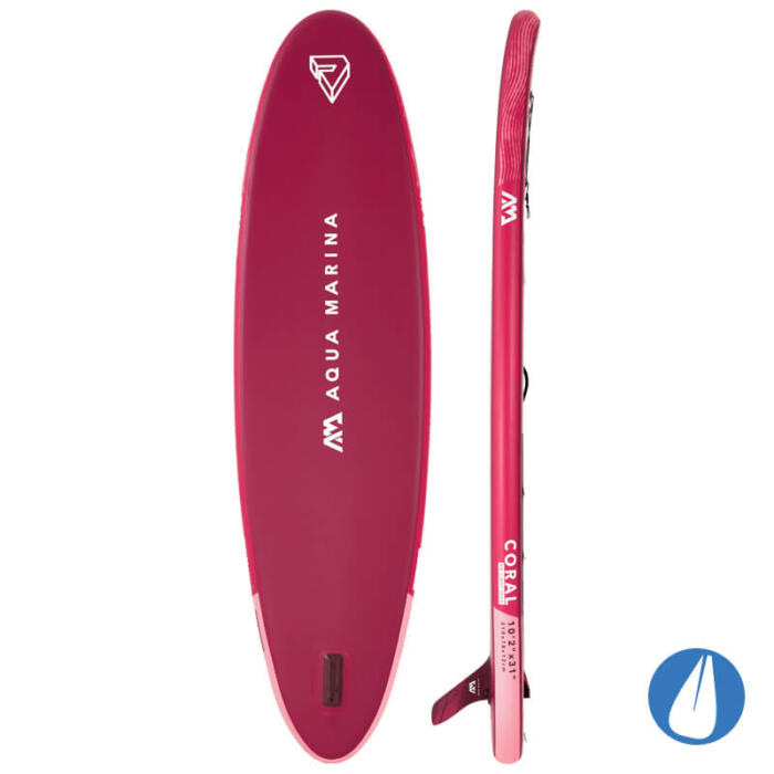 Aqua Marina CORAL All Round Advanced Inflatable Paddle Board - Buy Online in Ireland