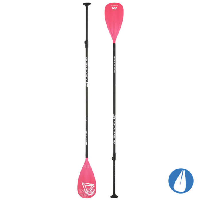 Aqua Marina CORAL All Round Advanced Inflatable Paddle Board Accessories Sports III Coral Paddle - Buy Online in Ireland